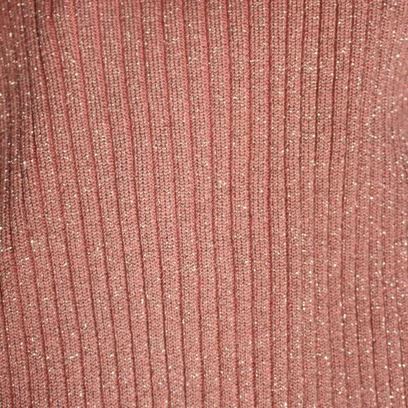 Nine West Woman Silk Blend Orange Metallic Fleck Clasp Front Cardigan Size 2X - Picture 11 of 11